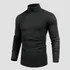 Blusa Cacharrel Masculina Canelada Manga Longa Gola Alta