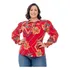 Blusa Camisa Camisete Social Plus Size Manga Longa G3