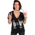 Blusa Camisa Estampa Paz Rock Correntes Feminino
