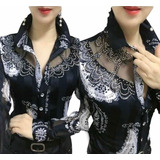 Blusa Camisa Feminina Estampada