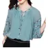 Blusa Camisa Feminina Manga Longa Print Elegants Baccins