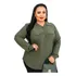 Blusa Camisa Feminina Plussize Social Manga Tamanhos Grandes