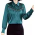 Blusa Camisa Feminina Social Luxurs Elegante Chiffon  Babado