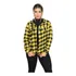 Blusa Camisa Feminina Xadrez Flanelado Com Capuz Inverno