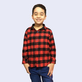 Blusa Camisa Infantil Xadrez