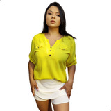 Blusa Camisa Social Feminina