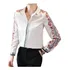 Blusa Camisa Social Linda Luxurs Chiffon Manga Longa 
