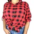 Blusa Camisa Xadrez Feminina Plus Size Tamanhos Grandes