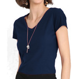 Blusa Camiseta Basica Feminina