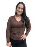 Blusa Camiseta Basica Feminina