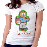 Blusa Camiseta Feminina Baby Look Simpsons Ralph Bart Lisa