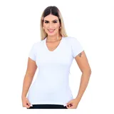 Blusa Camiseta Feminina Gola