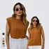 Blusa Camiseta Muscle Tee Com Ombreira Regata Feminina