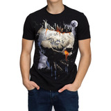 Blusa Camiseta Planeta Skull