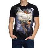 Blusa Camiseta Planeta Skull