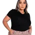 Blusa Camiseta Plus Size Bata Soltinha Evasê Academia Bata