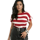 Blusa Camiseta Tshirt Listrada