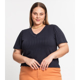 Blusa Canelada Plus Infinita