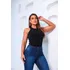 Blusa Canelada Regata Nadador Cavada Básica Feminina Leve