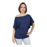 Blusa Canoa Manga Morcego