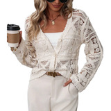 Blusa Cardiga Manga Longa