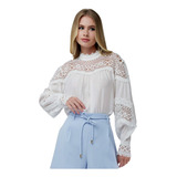 Blusa Carmim Manga Longa