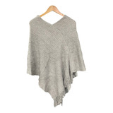 Blusa Casaco Poncho Feminino De Lã Grosso Macio Quentinho