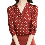 Blusa Casual Feminina Polka