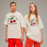 Blusa Cerejas Oversized Gola