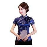 Blusa Chinesa Com Estampa