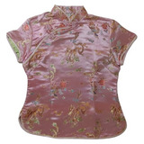 Blusa Chinesa Rosa Com