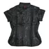Blusa Chinesa Toda Preta Com Estampa Dragão E Fênix Modelo 2