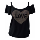 Blusa Cigana Viscolycra Aplicacao