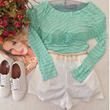 Blusa Ciganinha Com Guipir