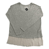 Blusa Cinza Brilhante Abercrombie