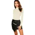 Blusa Colant Liso Feminino Body Manga Longa Gola Alta
