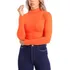 Blusa Colcci Manga Longa Gola Feminina Laranja