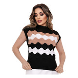Blusa Colete Camiseita Feminina