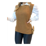 Blusa Colete Feminino Tricot