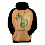 Blusa Com Capuz Dragao