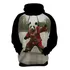 Blusa Com Capuz Panda Com Roupa Chinesa Luta