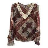 Blusa Com Forro Rendada
