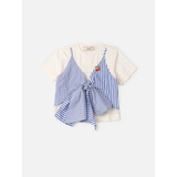 Blusa Com Top Azul