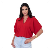 Blusa Crepe Duna Decote