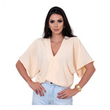 Blusa Crepe Duna Decote