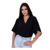 Blusa Crepe Duna Decote