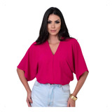 Blusa Crepe Duna Decote