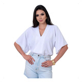 Blusa Crepe Duna Decote
