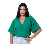 Blusa Crepe Duna Decote