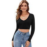 Blusa Croped Decote V